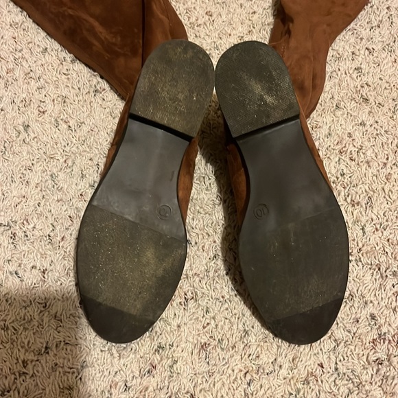 Above the knee faux suede boots - Picture 3 of 3